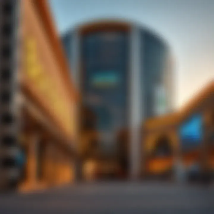 Architectural Marvel of Box Park Roxy Stunning architectural view of Box Park Roxy in Dubai