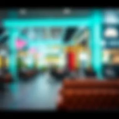 Leisurely Vibes at Box Park Roxy The lively atmosphere at Box Park Roxy's leisure areas