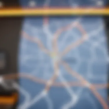 Map highlighting the connectivity of Dip Metro Station within Dubai