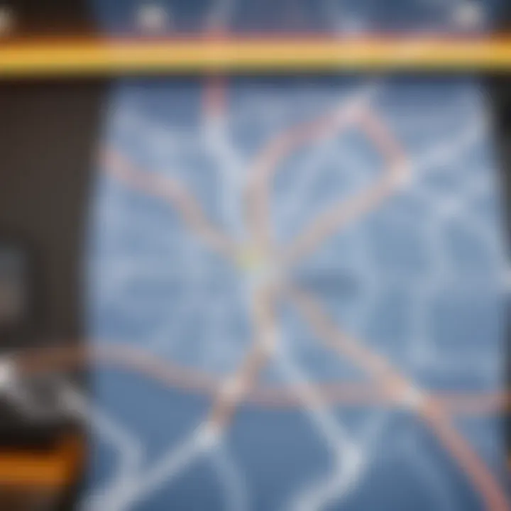 Map highlighting the connectivity of Dip Metro Station within Dubai