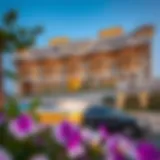 Stunning exterior view of Dubai Hills Hotel showcasing modern architecture