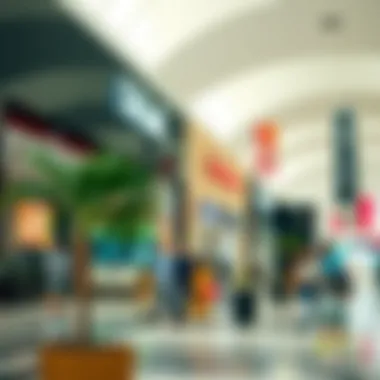 Diverse range of brands available in the mall