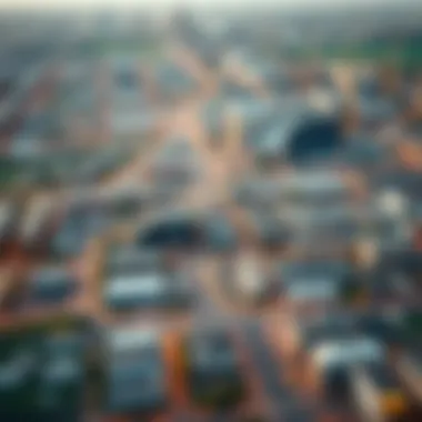 Urban Planning in Industrial Cities Urban planning layout of industrial zones reflecting strategic development