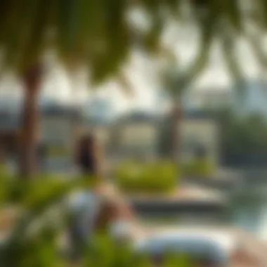 Tranquility of حديقة الفي Visitors enjoying the tranquil environment of حديقة الفي, immersed in nature