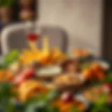 A vibrant Persian platter showcasing traditional dishes