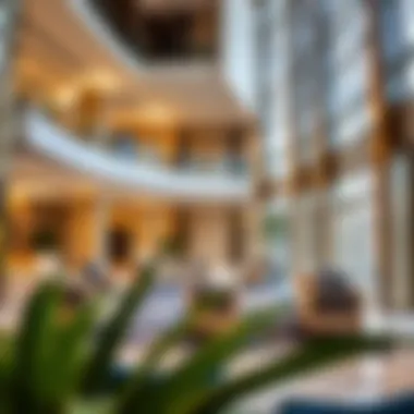 Luxurious lobby area of M Tower with contemporary design