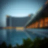 Stunning architectural design of a luxury building on Palm Jumeirah