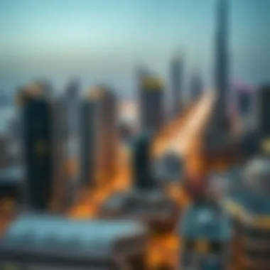 Dubai's Skyline: A Glimpse into Residential Areas A skyline view of Dubai highlighting various residential areas