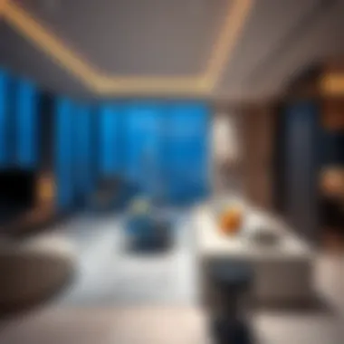 Luxurious residential space within the Polaris Tower highlighting modern living.