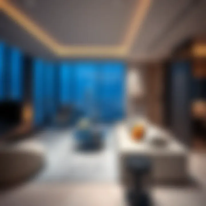 Luxurious residential space within the Polaris Tower highlighting modern living.