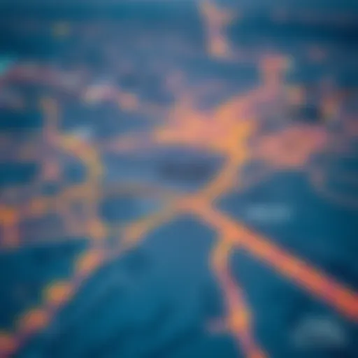 Geographical Overview of the Sharjah-Ajman Border Aerial view of the Sharjah-Ajman border showcasing the geographical layout