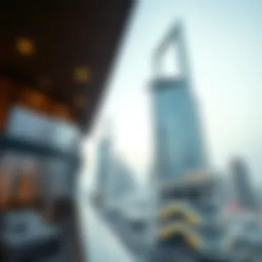 Modern Architectural Design of Bay Tower Architectural details of Bay Tower highlighting modern design