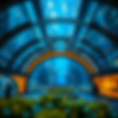 Innovative design of the underwater aquarium architecture