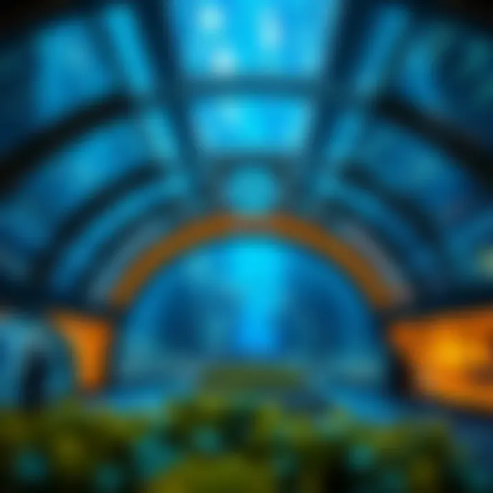 Innovative design of the underwater aquarium architecture