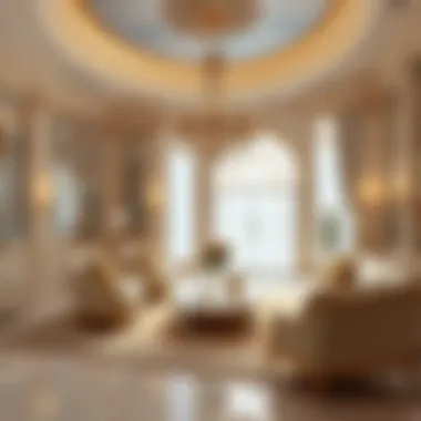 Luxurious interior design elements of the White Palace