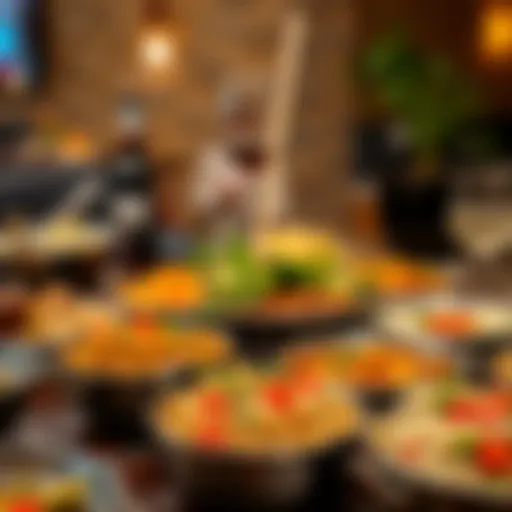 A vibrant spread of vegetarian Indian dishes showcasing regional specialties from India.