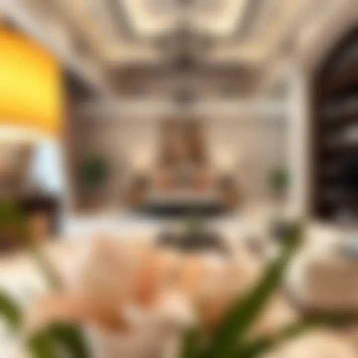 Elegant Villa Interior Luxurious villa interior showcasing elegant decor