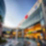 Stunning architectural view of Yass Mall reflecting modern design