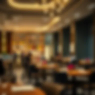 Elegant dining area offering diverse culinary options