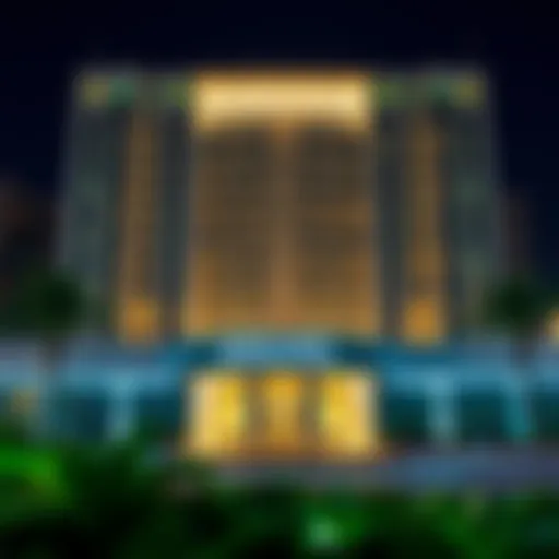 Exterior view showcasing the unique architectural design of H Hotel