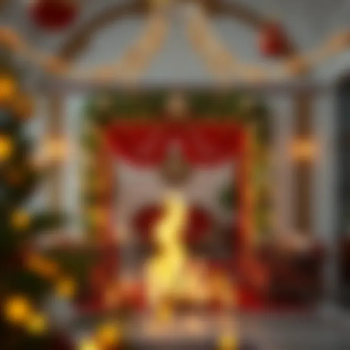 Traditional Emirati decorations during holiday celebrations