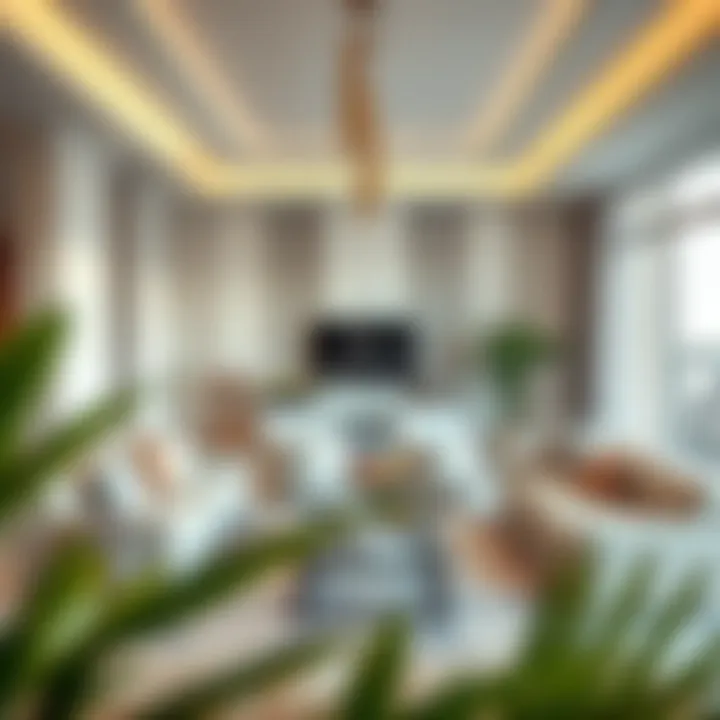 Pristine Home Environment A serene and sanitized living room showcasing cleanliness