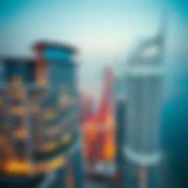 Aerial view of Dubai skyline showcasing modern architecture