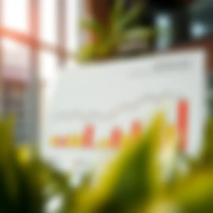 Chart displaying real estate market trends in Dubai