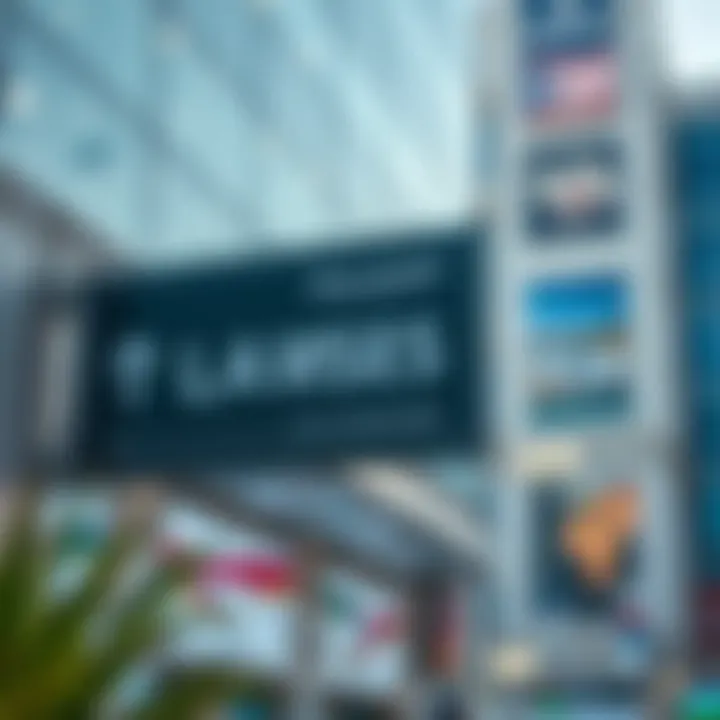 Informative signage about real estate laws