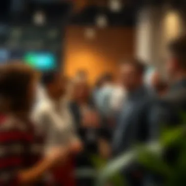 Networking Opportunities in Real Estate Diverse professionals networking at a real estate event