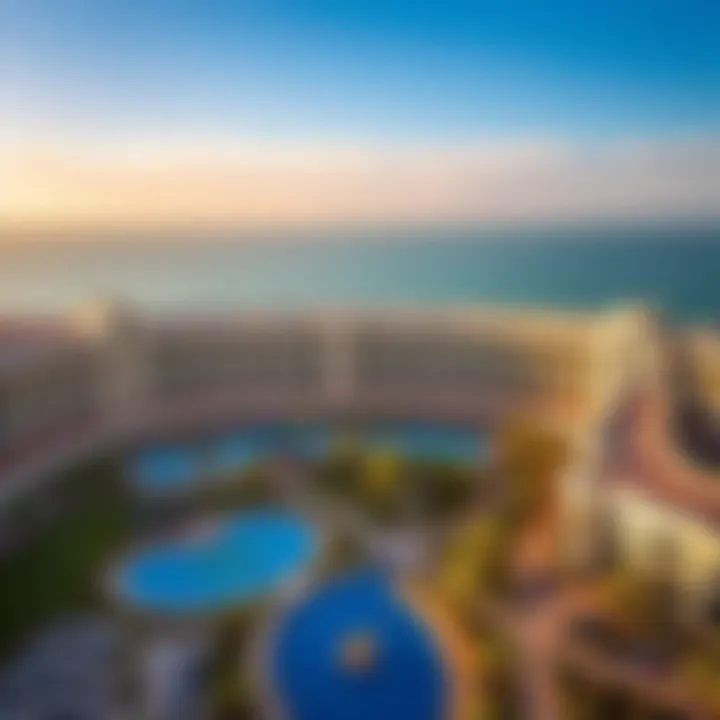 Architectural Marvel: Aerial View of Intercontinental Fujairah Aerial view of the resort highlighting its architectural beauty