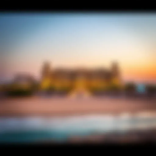 Stunning view of the Intercontinental Fujairah Resort with beach