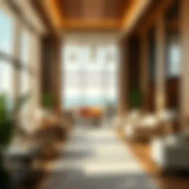 Elegant Interior Design of Intercontinental Fujairah Luxurious interior of the resort showcasing elegant design