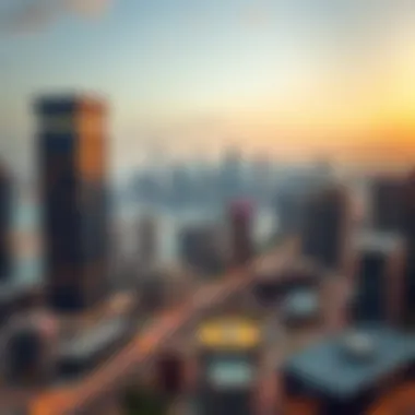 Scenic view of International City skyline