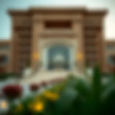 Exterior view of Khalidia Palace Hotel showcasing its grandeur