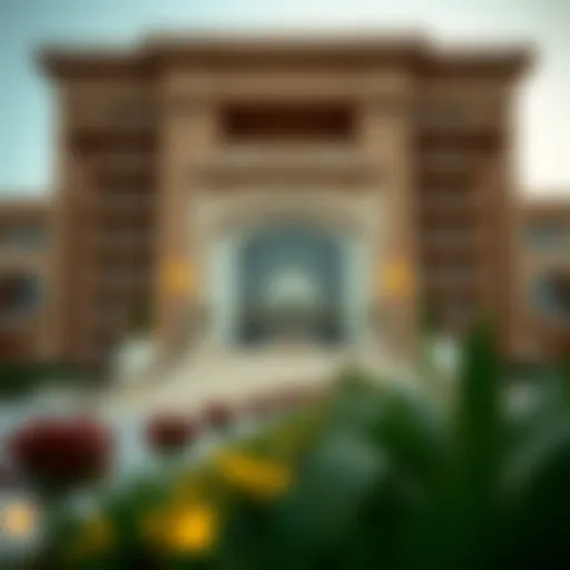 Exterior view of Khalidia Palace Hotel showcasing its grandeur