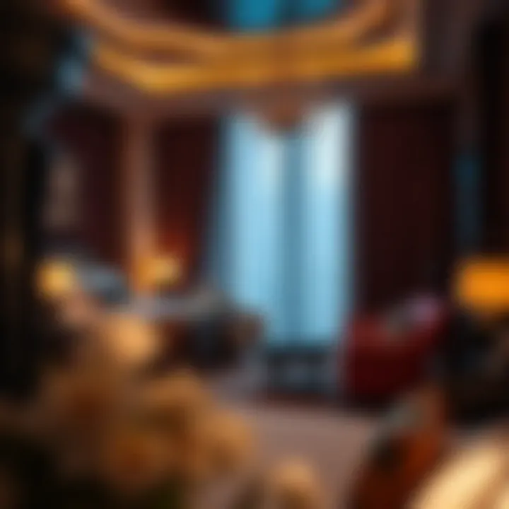 Luxurious guest room at Khalidia Palace Hotel with elegant decor