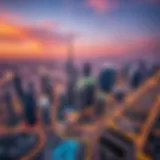 Aerial view of Dubai's skyline showcasing LMD projects