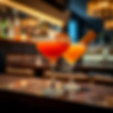 A vibrant cocktail selection showcasing innovative mixology