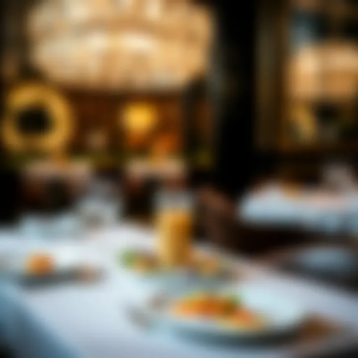 An elegantly set dining table with unique culinary presentations