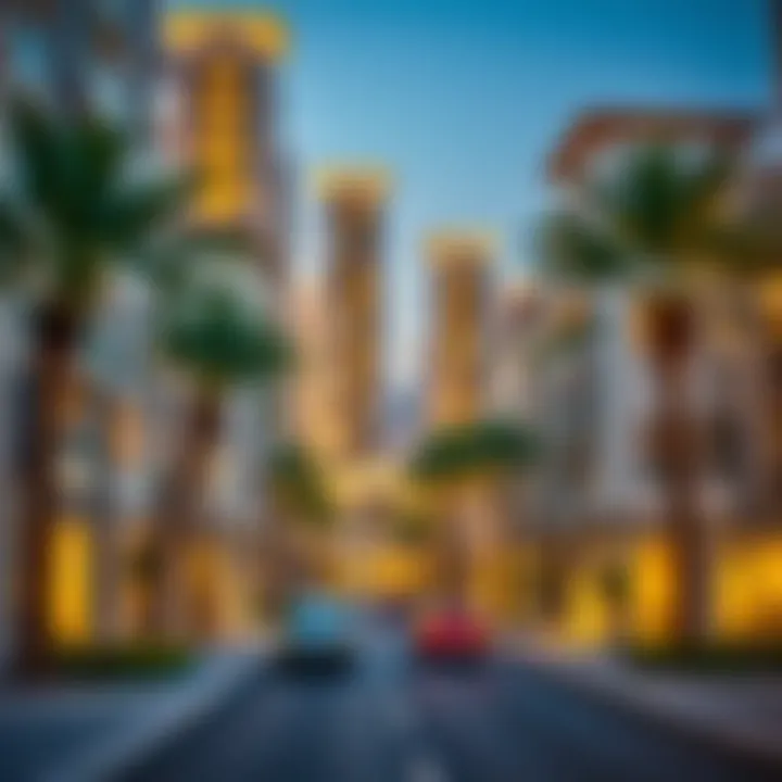 Dynamic Neighborhood Context of Manarat Living 2 Vibrant neighborhood surrounding Manarat Living 2