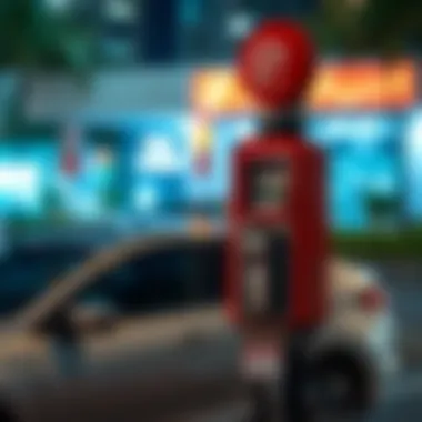 Mawaqif Parking Meter Example Example of a Mawaqif parking meter in use