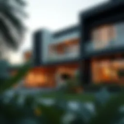 Stunning exterior of a modern home showcasing sleek lines and innovative materials