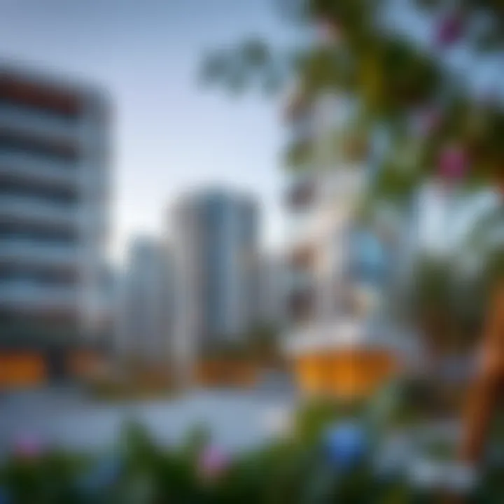 Modern residential buildings in ند الشبا highlighting contemporary architecture