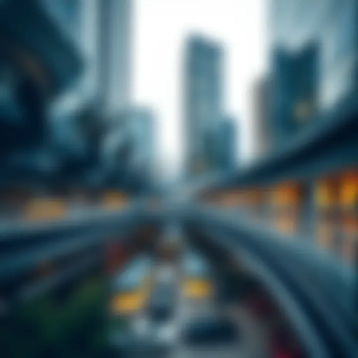 Architectural design of Motor City Spinneys showcasing modern aesthetics.