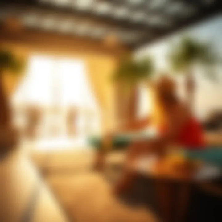 Leisure and Lifestyle in Murooj Al Furjan East Lifestyle illustration showcasing leisure activities