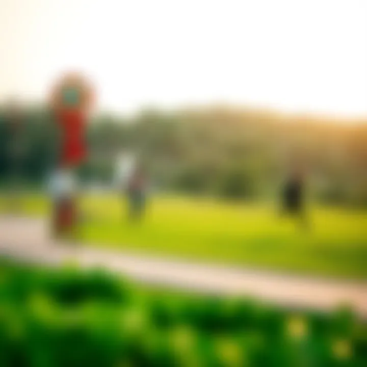 Visitors enjoying recreational activities amidst the lush landscapes