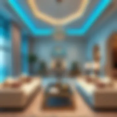 Luxurious interiors of a property in Nada al Yasmeen