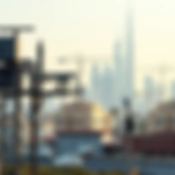 Dubai's Utility Infrastructure Dubai skyline with utility infrastructure
