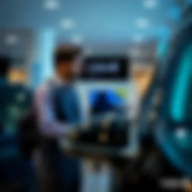 Customer interacting with Indigo Rent a Car staff